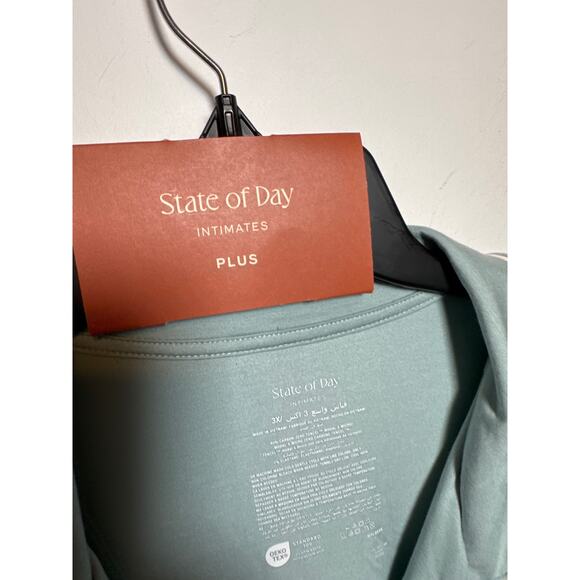 State of Day Intimates Women's Size 3X Plus Sleepwear Loungewear Set Blue - Picture 8 of 10